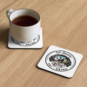 Go Skink! Cork-back Coaster