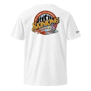 Go Skink! (Front) + I'm a Park City Skinker (Back) Unisex 100% Cotton T-shirt